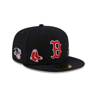 Boston Red Sox Gorra | New Era MLB Multi 59fifty Fitted Cap Mexico - Azules